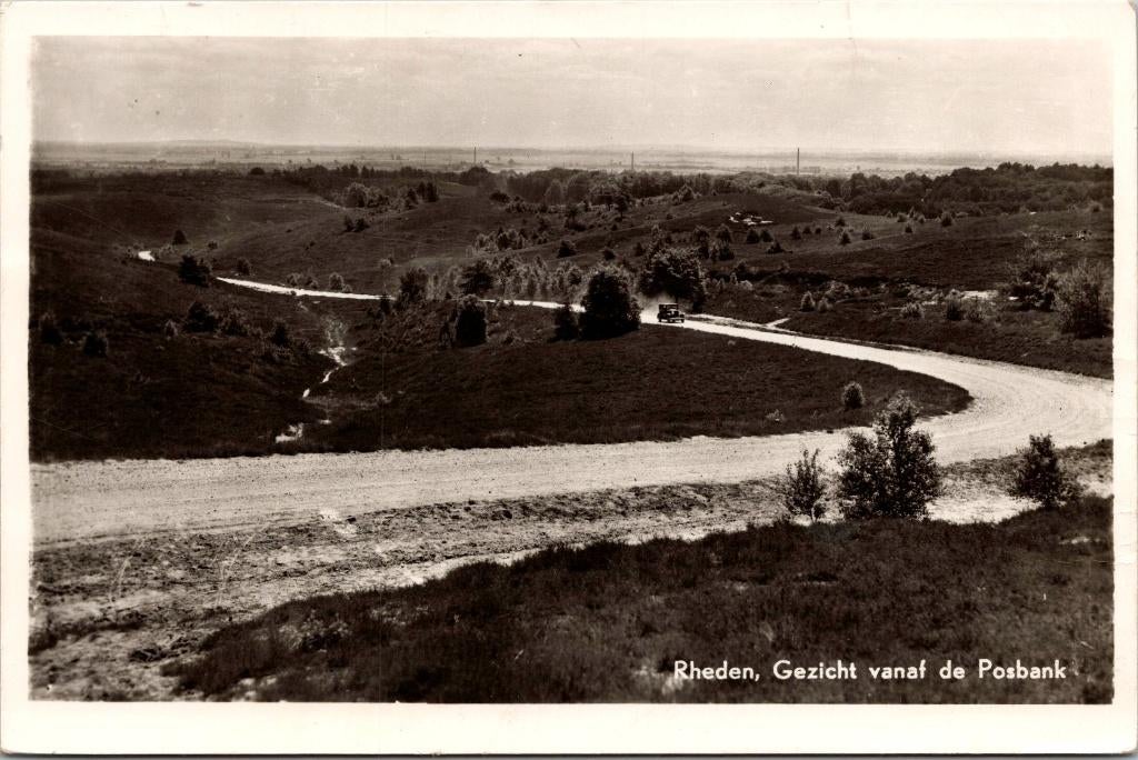 Rheden - Gezicht vanaf de Posbank (1952), Verzenden, 1940 tot 1960, Gelopen, Gelderland