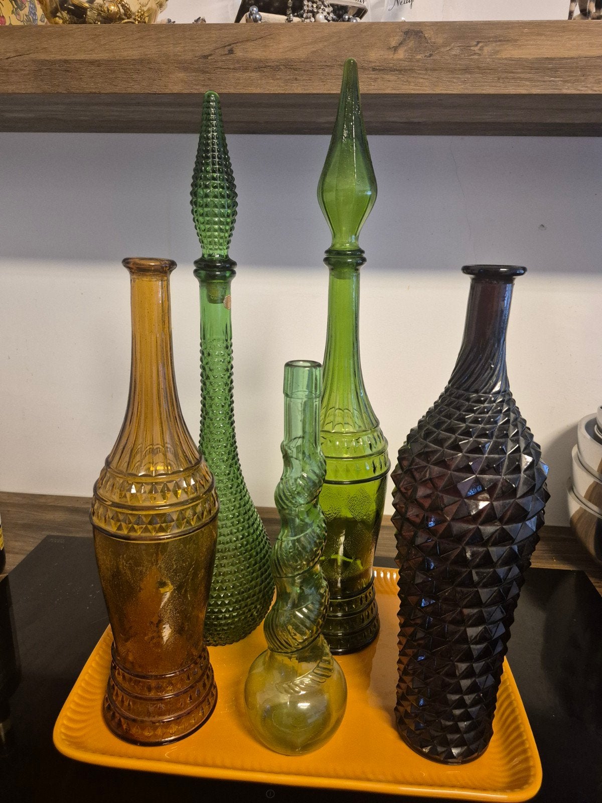 Vintage Italiaanse  Empoli karaffen, Antiek en Kunst, Ophalen of Verzenden