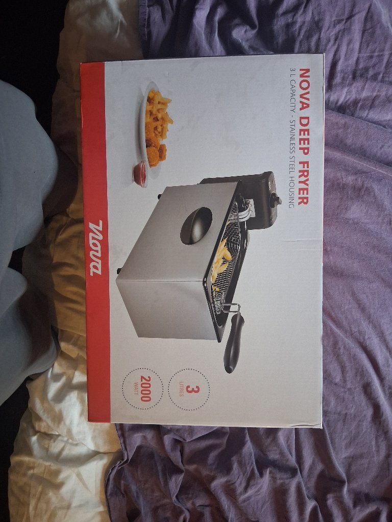 Nova Deep fryer 3 L (NIEUW IN DOOS), 2 tot 3 liter, Ophalen of Verzenden, Nieuw