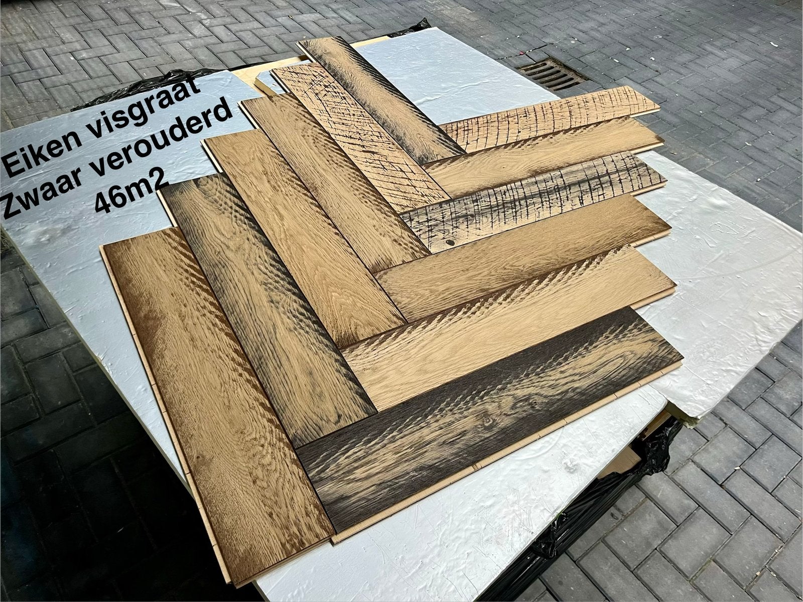 Eiken vloer, Ophalen of Verzenden, Nieuw, 25 tot 50 m², Parket