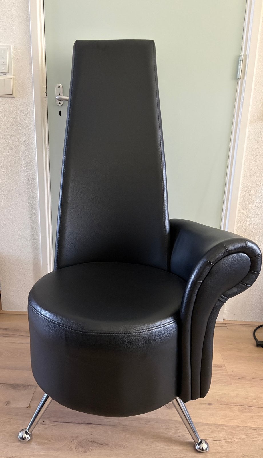 Leuke stoel zwart, Ophalen, Gebruikt, 50 tot 75 cm