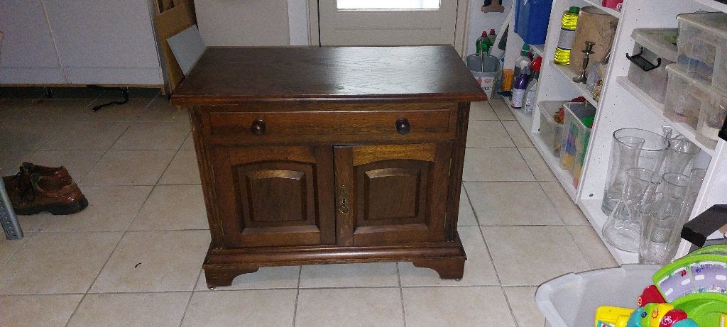 klassieke TV kast / dressoir met lade, Ophalen, Gebruikt, 25 tot 50 cm, 50 tot 100 cm