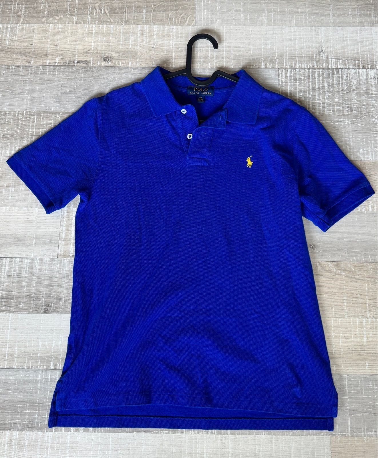 Polo Ralph Lauren Poloshirt - Maat L (14-16 jaar) - Blauw, Ophalen of Verzenden, Zo goed als nieuw, Overige maten, Blauw