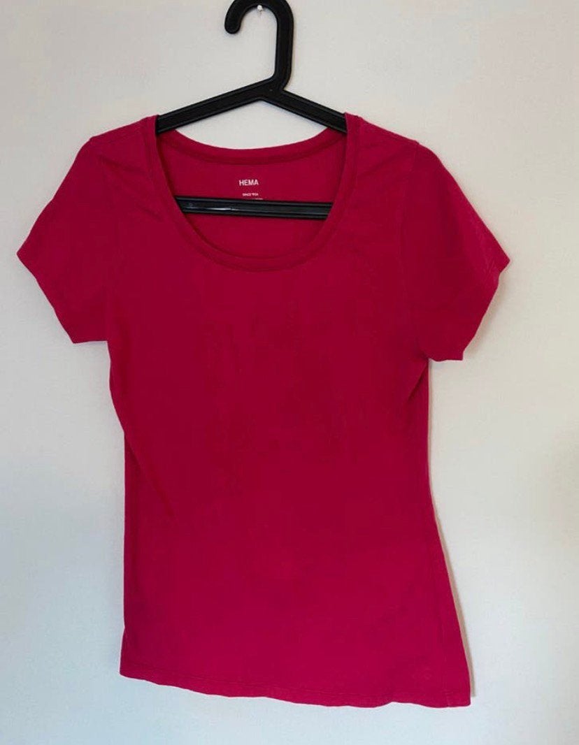 Dames shirt, maat L roze, Verzenden, Maat 42/44 (L), Zo goed als nieuw, Korte mouw