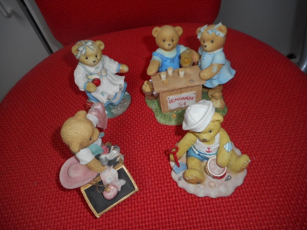 Set van 4 Cherished Teddies Beeldjes, Verzamelen, Ophalen of Verzenden, Zo goed als nieuw, Beeldje, Cherished Teddies
