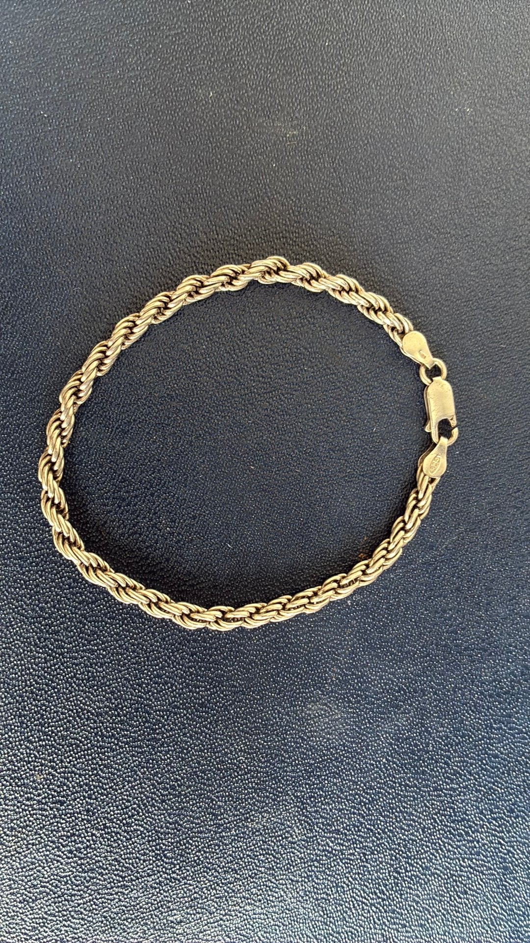 925 sterling zilver koordarmband 19 cm, Ophalen of Verzenden, Gebruikt, Zilver, Zilver