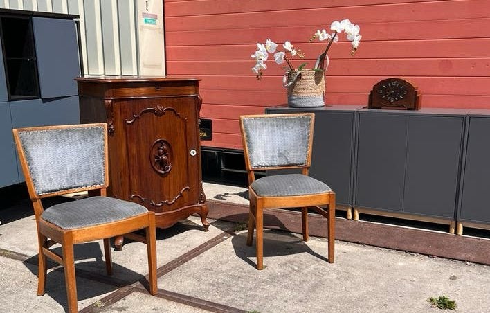 Vintage design stoelen jaren 50/60 mogelijk Oirschots, Antiek en Kunst, Antiek | Meubels | Stoelen en Banken, Ophalen