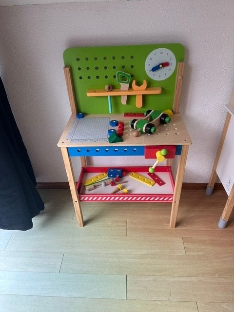houten werkbank en gereedschap, Kinderen en Baby's, Ophalen, Zo goed als nieuw, Overige typen