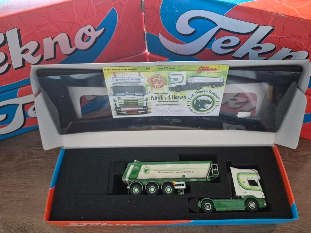 Tekno Scania V8 164 Topline Patrick vd Hoeven, Ophalen of Verzenden, Nieuw, Bus of Vrachtwagen, Tekno