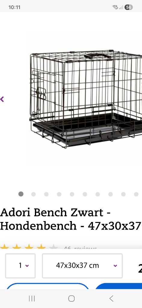 Bench hond, Dieren en Toebehoren, Hondenbenches, Ophalen