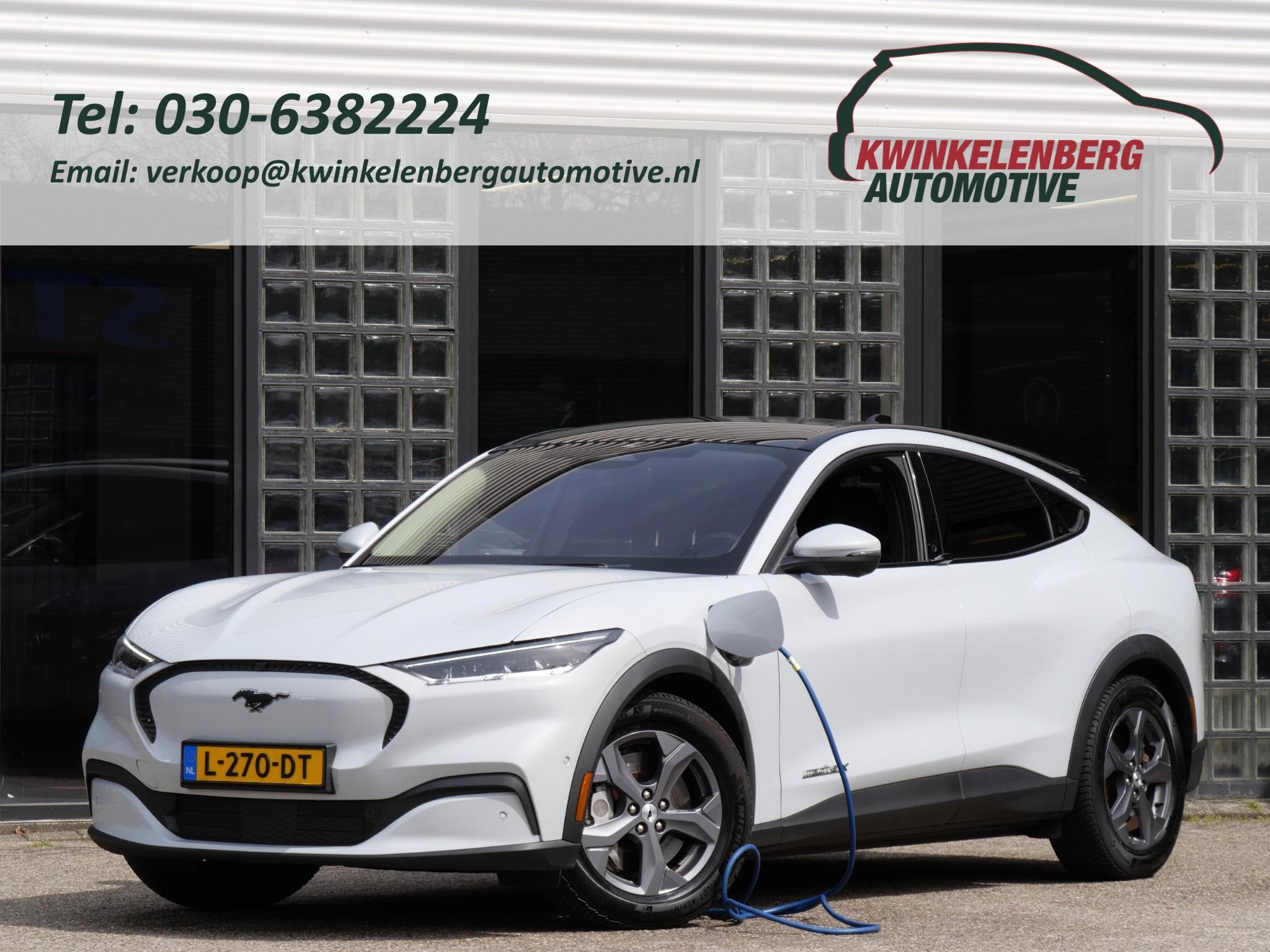 Ford Mustang Mach-E EXTENDED RWD 98kWh/ TECHNOLOGY PACK PLUS, Auto's, Automatische klimaatregeling, Gebruikt, 600 km, Wit
