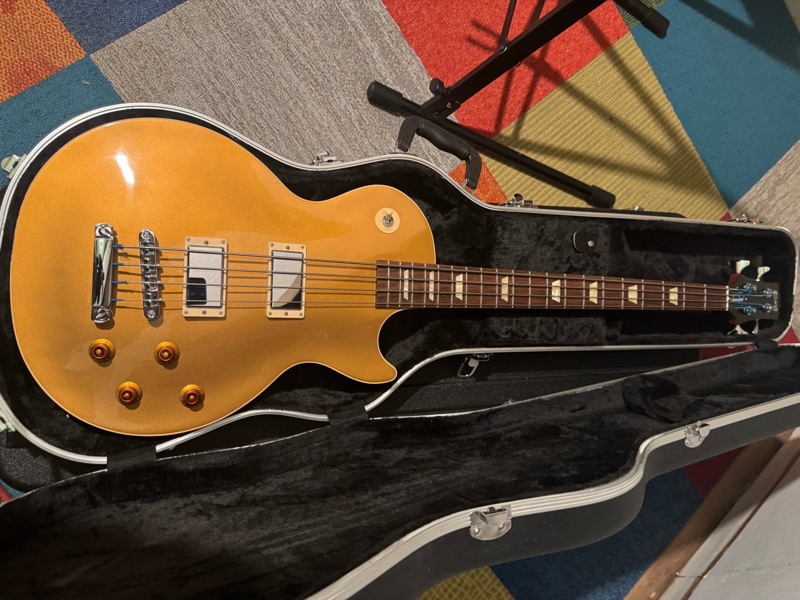 Gibson Les Paul Bass Goldtop - Elektrische Basgitaar, Muziek en Instrumenten, Ophalen of Verzenden, Zo goed als nieuw, Elektrisch