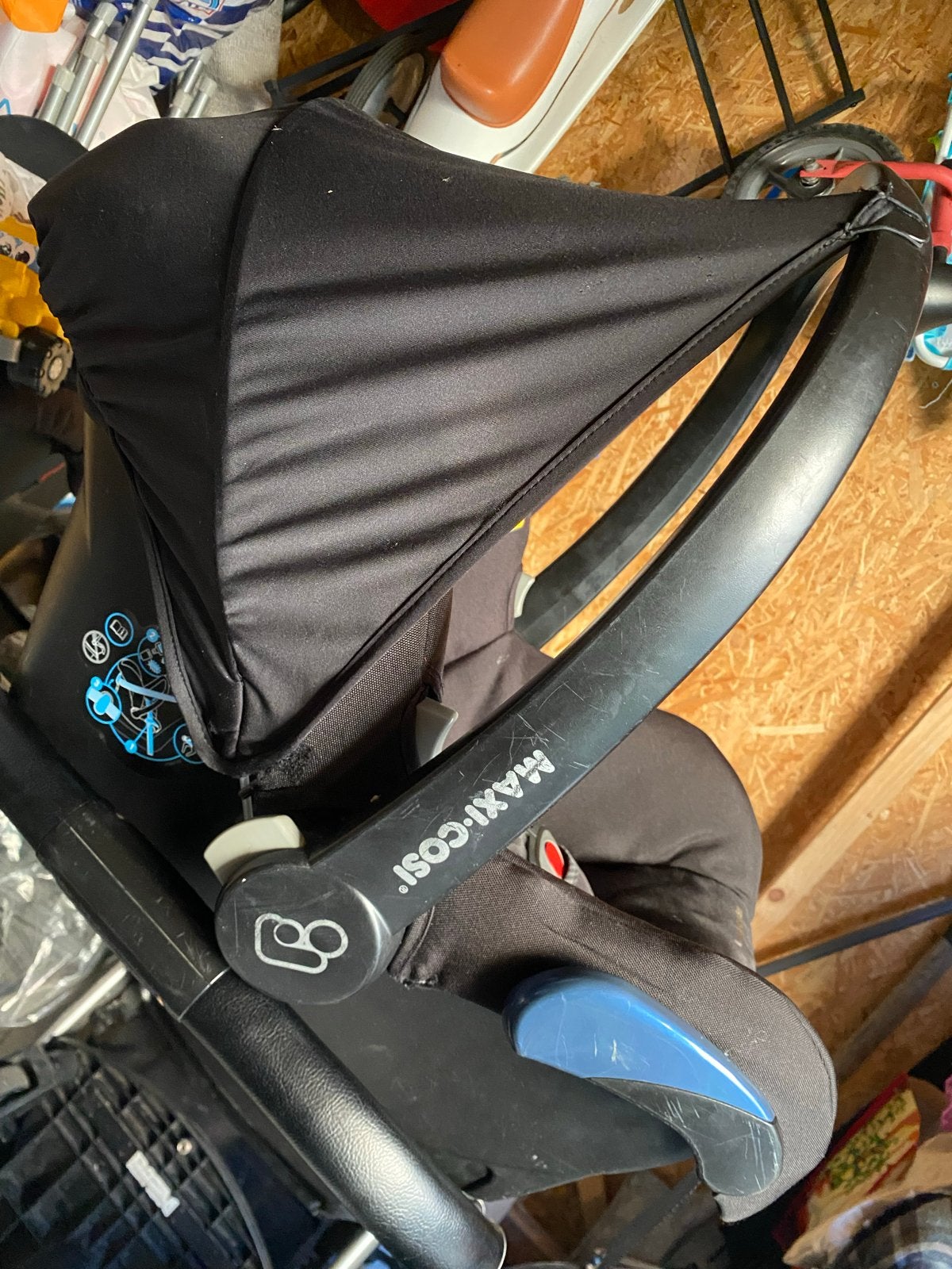 Maxi-Cosi autostoel en Mutsy Transit kinderwagen, Ophalen of Verzenden, 0 t/m 13 kg, Maxi-Cosi, Gebruikt