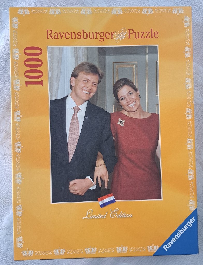 Puzzel Verloving Willem Alexander en Maxima, Verzamelen, Ophalen, Zo goed als nieuw, Nederland, Overige typen