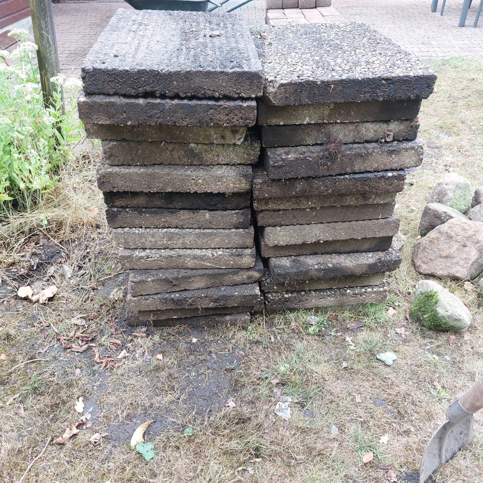 Gebruikte betonnen terrastegels, Ophalen, Gebruikt, 10 m² of meer, Beton