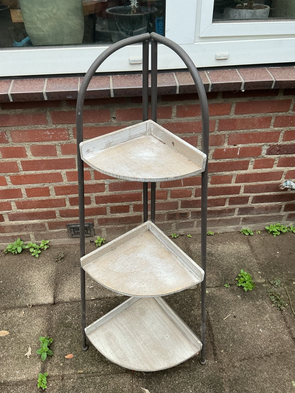 Decoratief hoekrek met 3 planken, Ophalen of Verzenden, Gebruikt