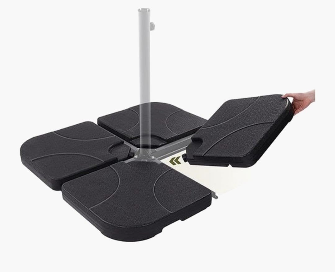 SensaHome Parasolvoet Vulbaar 4-delig - Parasolstandaard, Tuin en Terras, Parasols, Ophalen