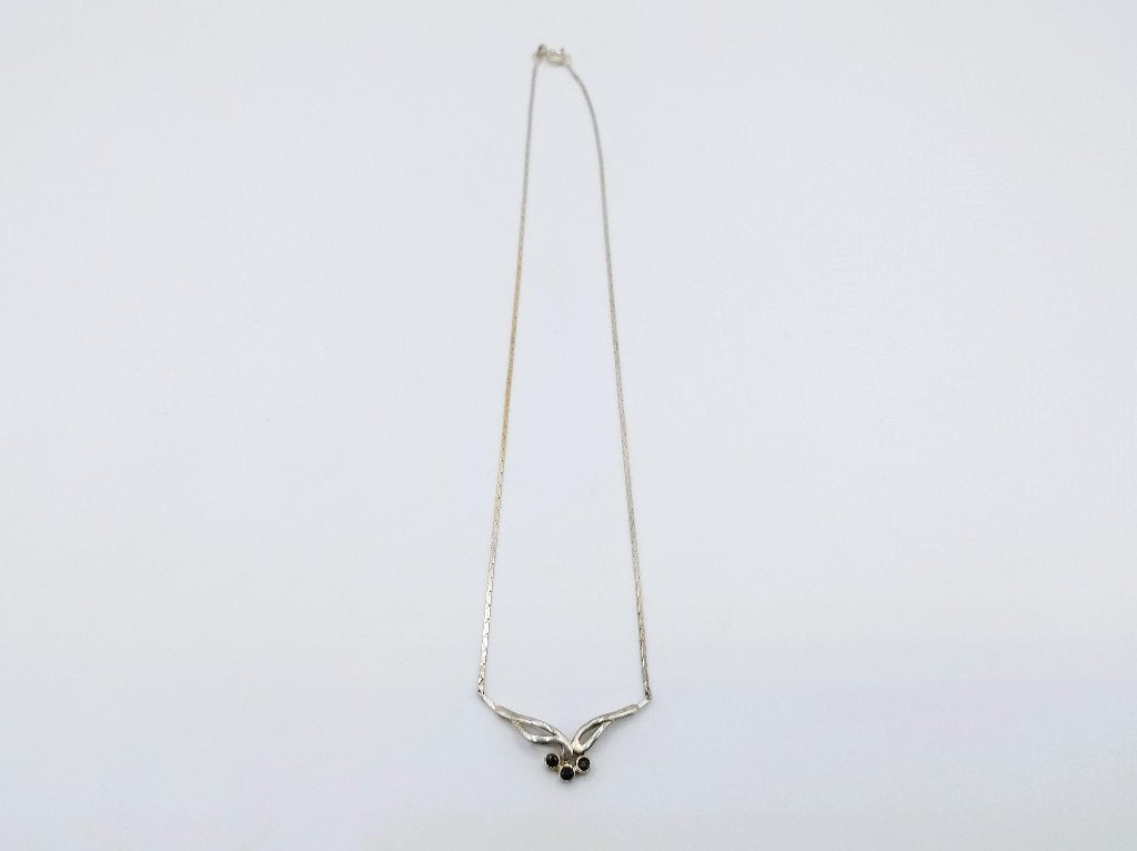 Stijlvolle zilveren ketting met hanger, gitten, 40,5 cm, Info@zilverwebsite.nl, Verzenden, Zo goed als nieuw, Zilverwebsite.nl