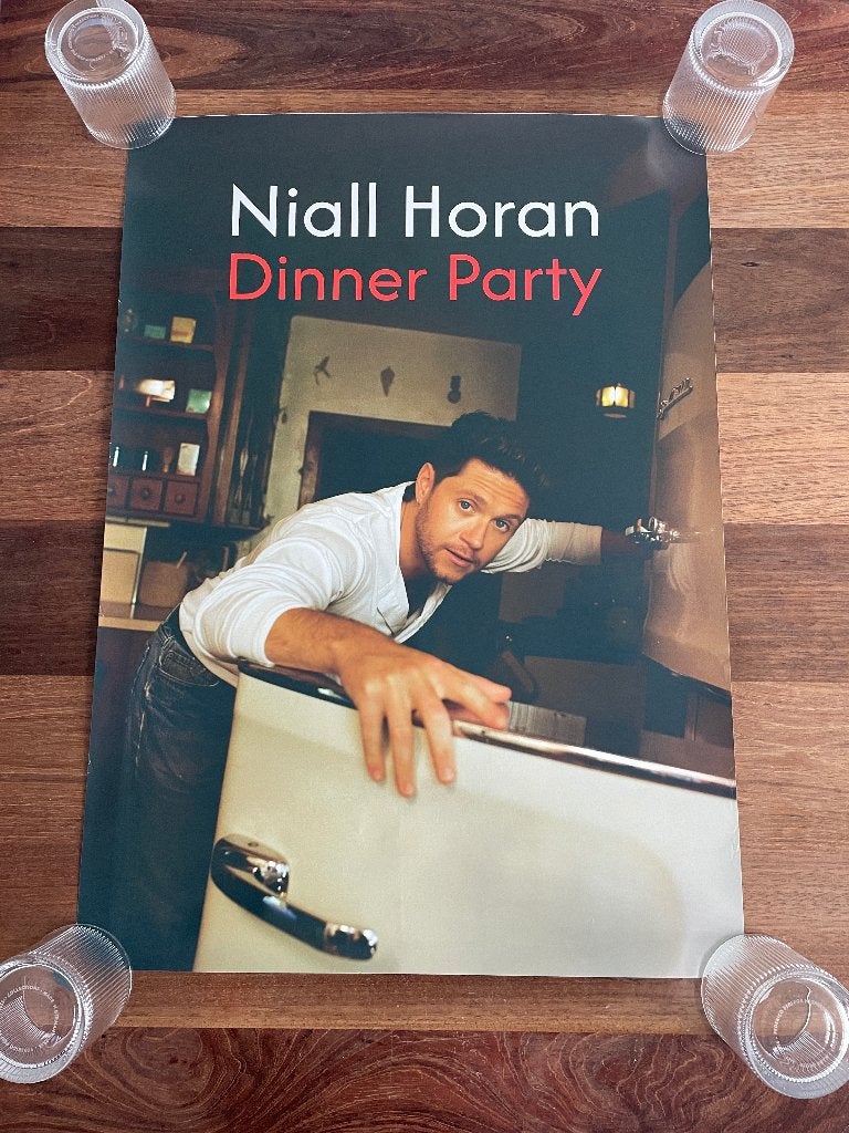 Promo Poster Niall Horan Dinner Party 50x70cm ZGAN, Ophalen of Verzenden, Zo goed als nieuw, Poster, Artwork of Schilderij
