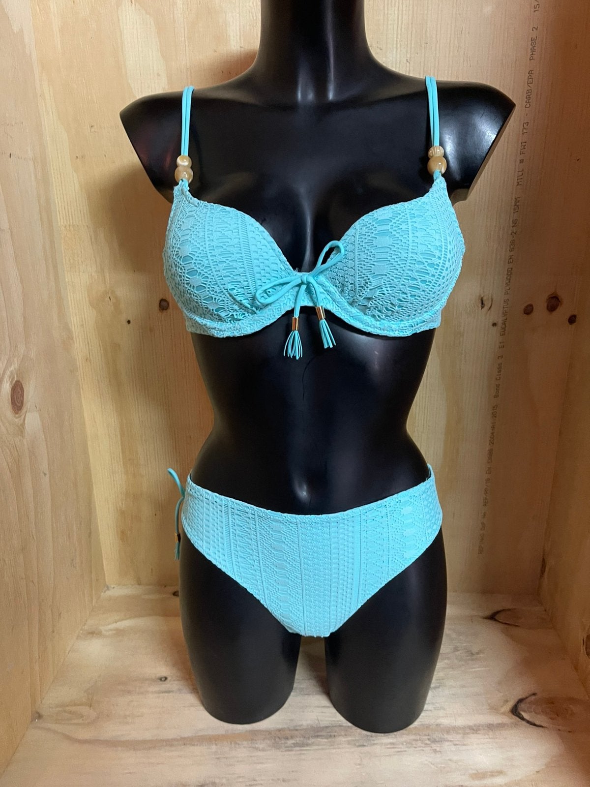 Marie jo bikini Maat 70b slip 36 Julia 100-4016 en 100-4050, Kleding | Dames, Verzenden, Nieuw, Blauw, Bikini
