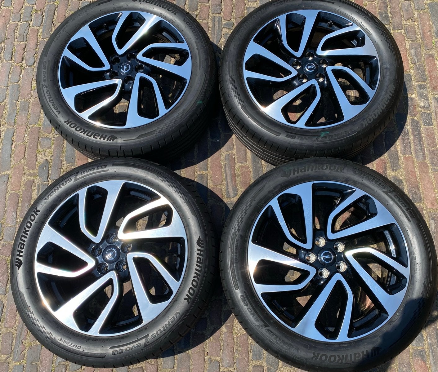 Opel Grandland X hybride bicolor velgen + 235/50 R19 banden, 19 inch, Banden en Velgen, Nieuw, Ophalen of Verzenden