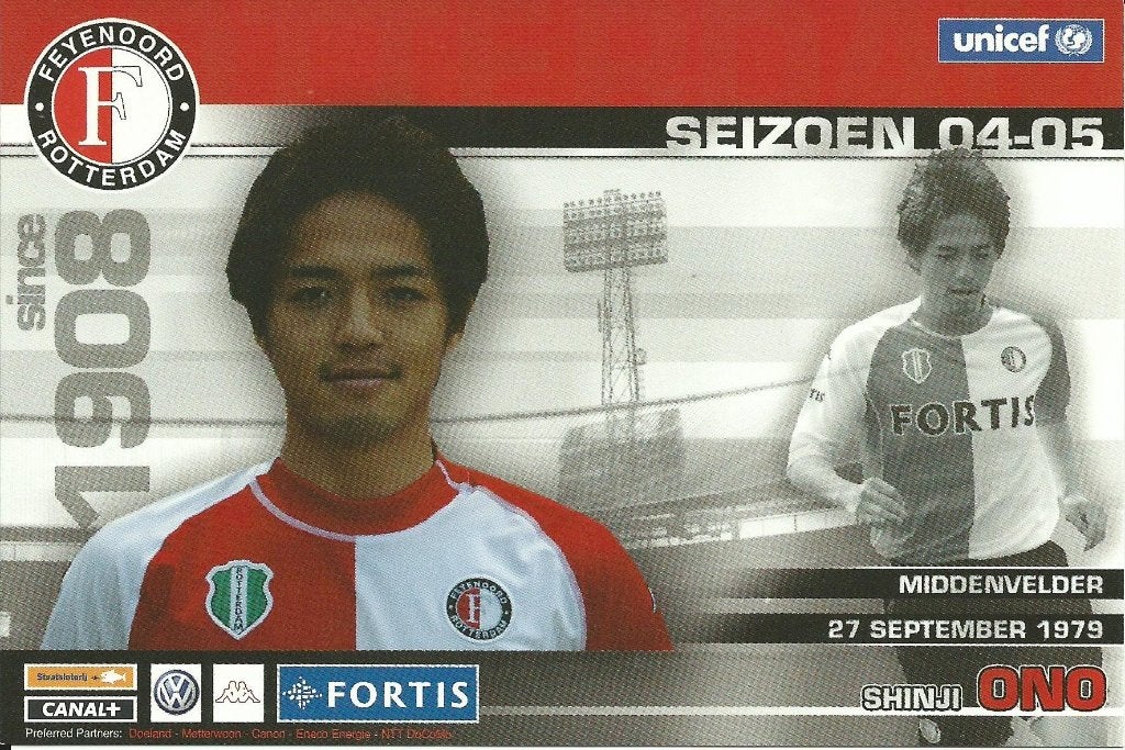 2004-2005 fotokaarten spelers Feyenoord 10 x, Ophalen of Verzenden, Zo goed als nieuw, Feyenoord, Spelerskaart