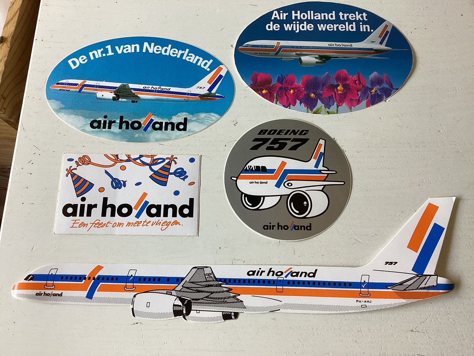 Setje stickers Air Holland, Verzenden, Zo goed als nieuw, Overige typen