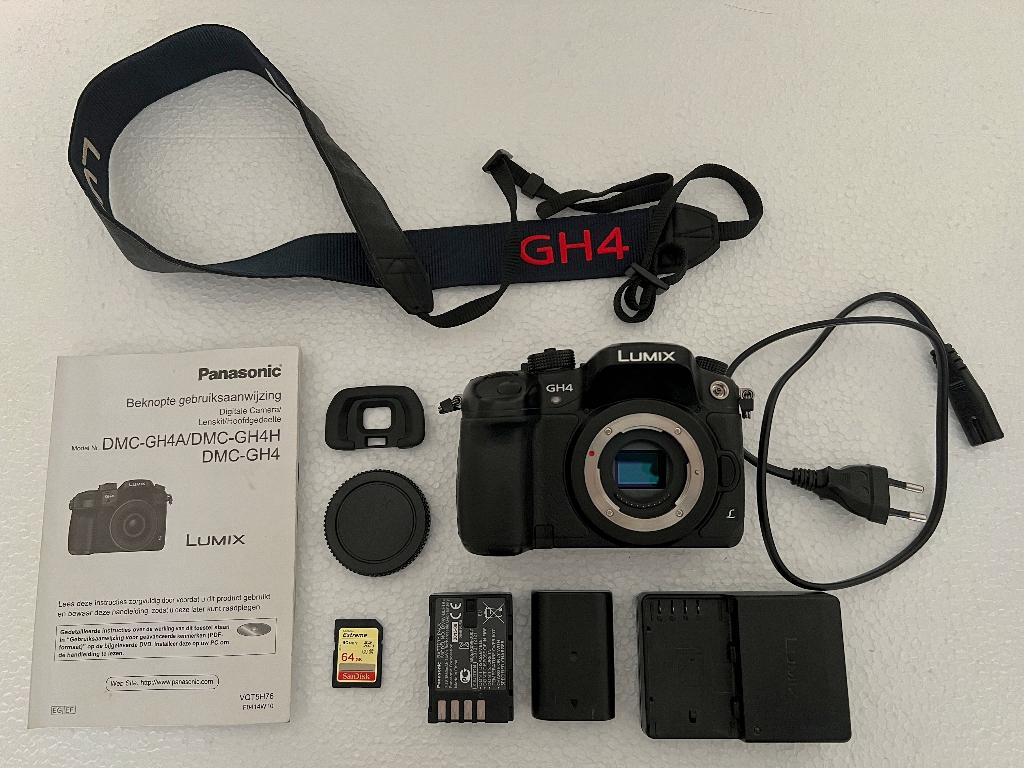 Lumix GH4 body met groothoek/tele en macro lens, Compact, Ophalen of Verzenden, Zo goed als nieuw, 16 Megapixel
