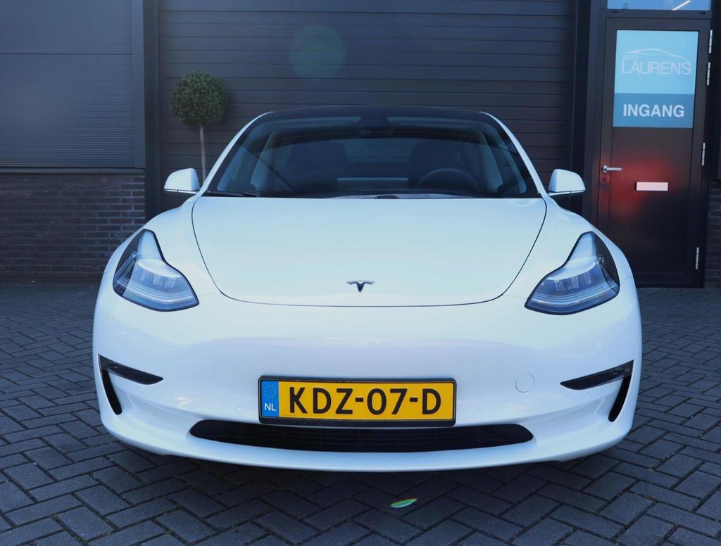 Tesla Model 3 Long Range AWD 75 kWh | SOH 93.5% | FSD3 | Aut, Auto's, Tesla, Automaat, Stof, Zwart, Wit