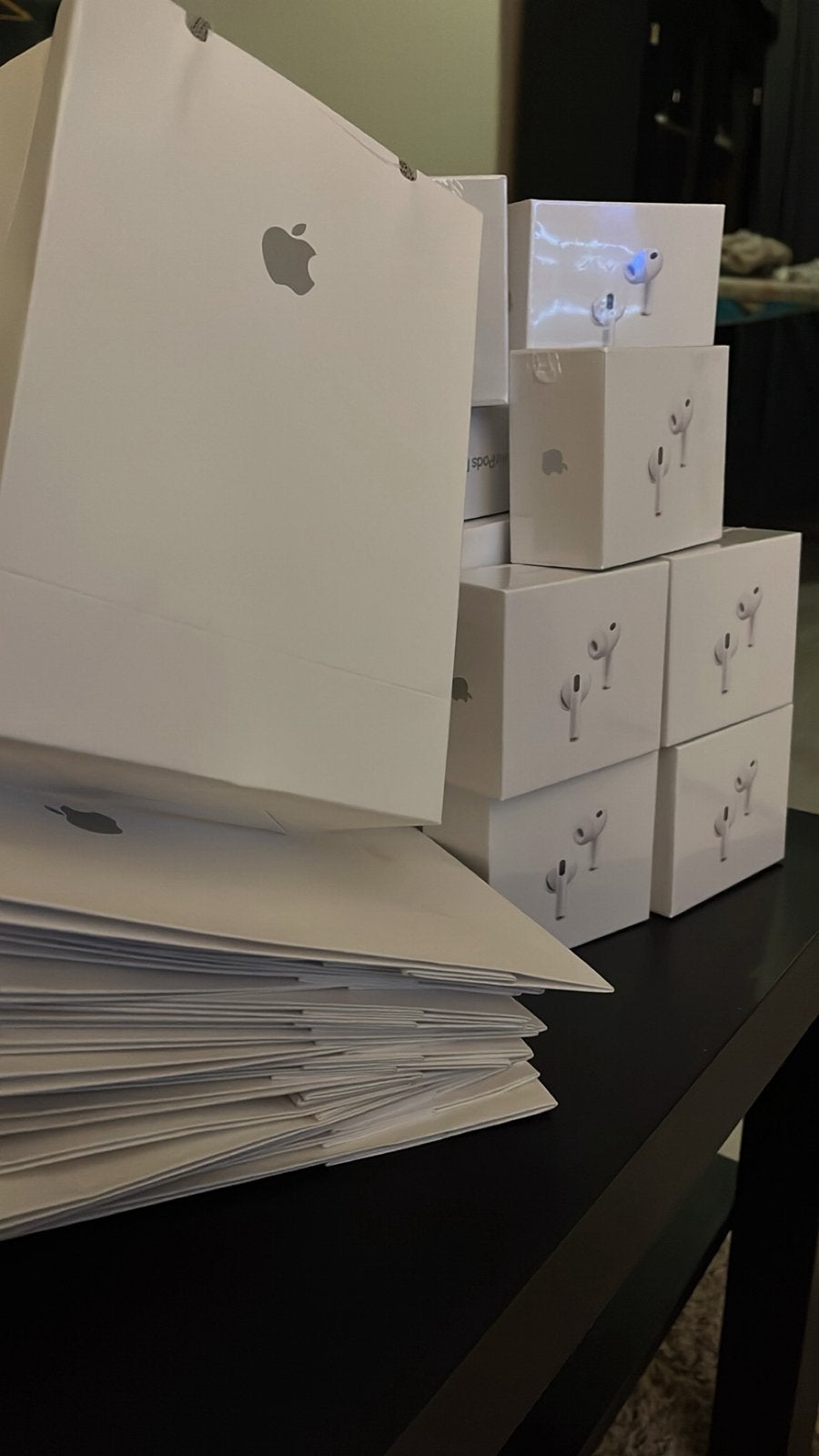 Airpods pro 3, Doos, 100 cm of meer, 60 cm of meer, Minder dan 35 cm