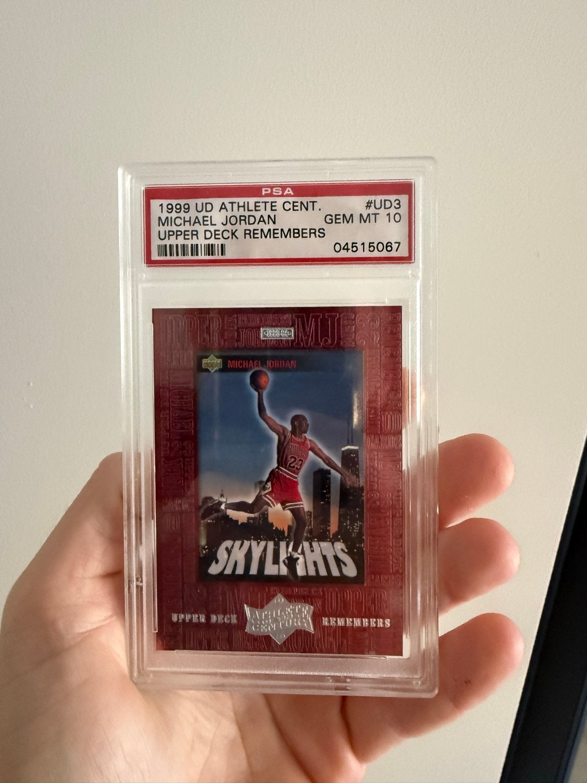 Michael Jordan 1999 UD Athlete of the Century PSA 10, Verzamelen, Ophalen of Verzenden, Nieuw, Overige sporten, Spelerskaart