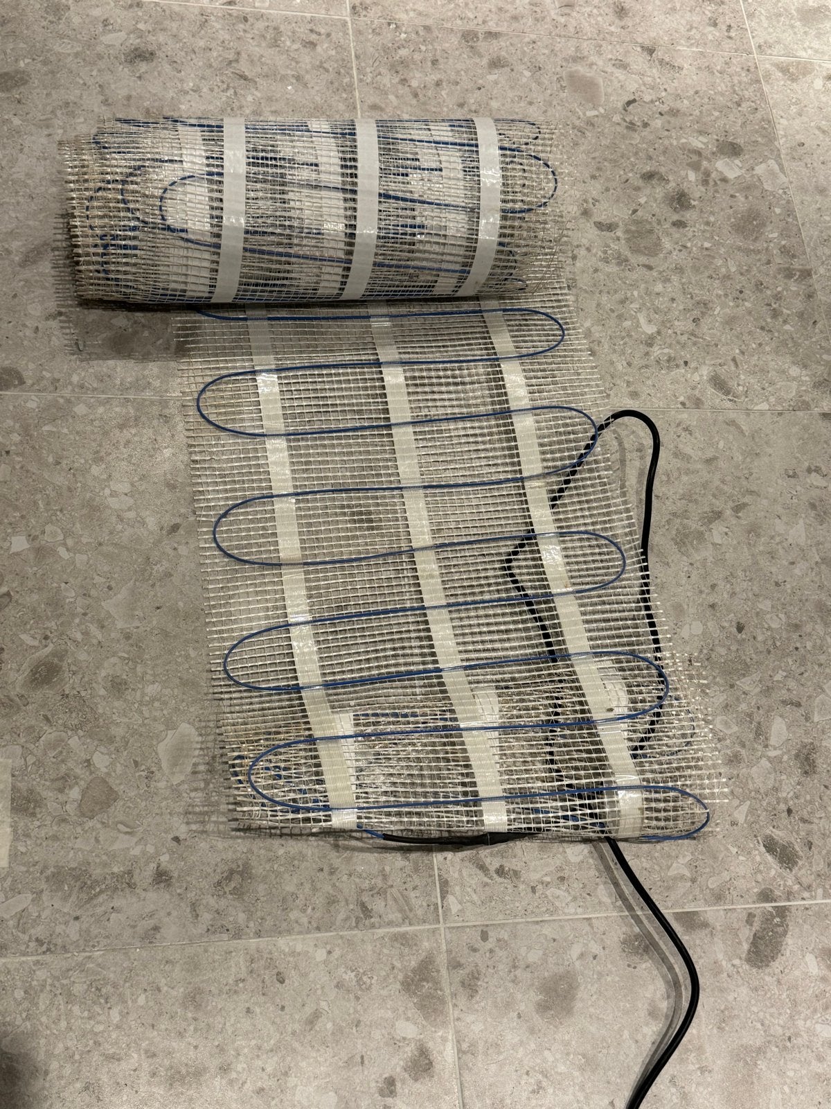 Elektrische vloerverwarming 6m2 met slimme thermostaat, Gebruikt, Minder dan 30 cm, Overige typen, Minder dan 60 cm