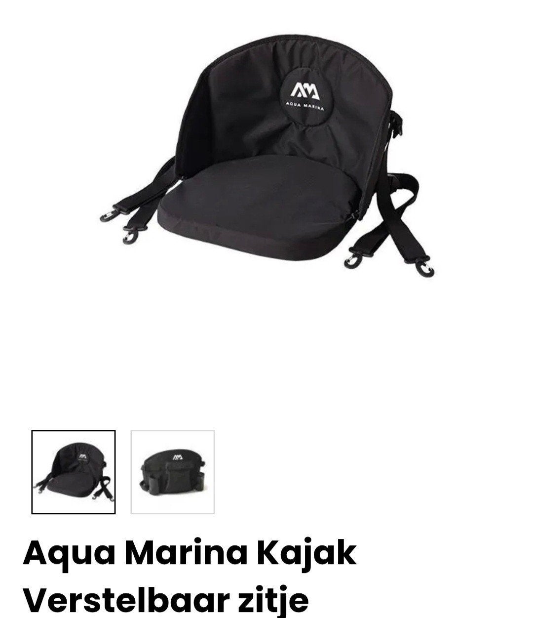 2 kayak/ kano paddels pus zitje aqua marina, Ophalen of Verzenden, SUP-accessoire