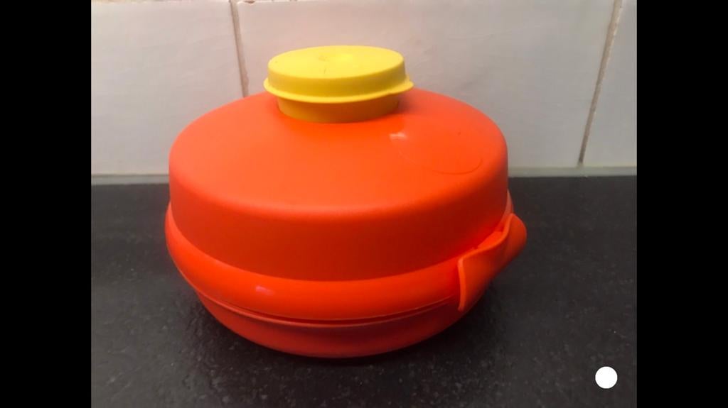 Tupperware bakje saladebakje clipdoosje cliptrommel, Ophalen of Verzenden, Zo goed als nieuw, Oranje, Overige typen