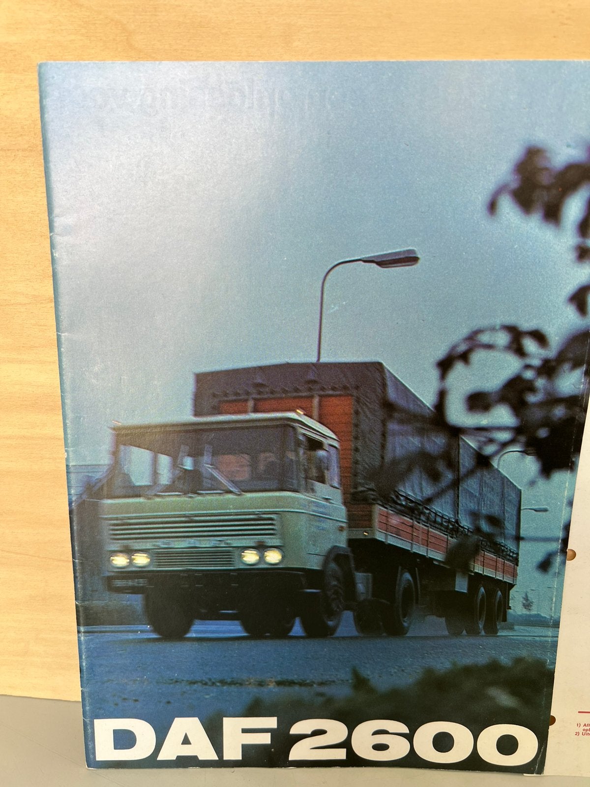 Daf 2600 folder en technische specificatie uit 1970., Ophalen of Verzenden, Zo goed als nieuw, Auto's