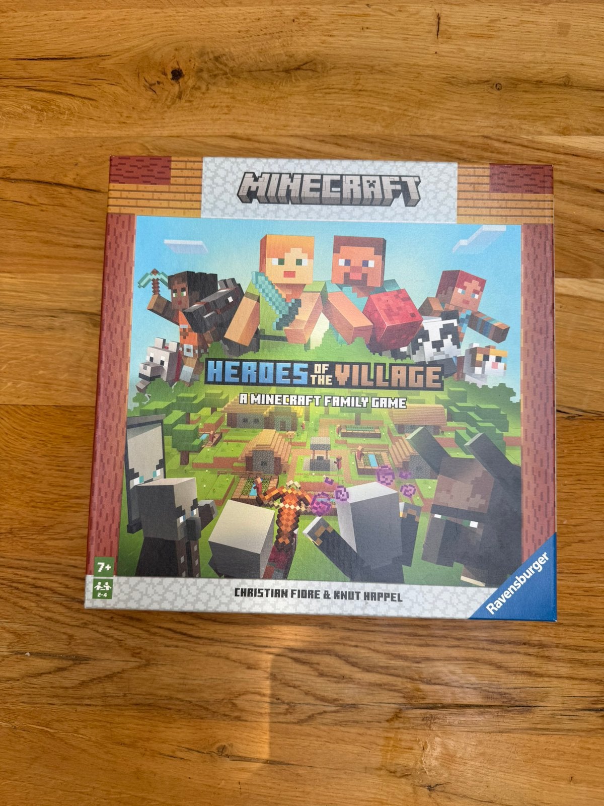Minecraft Heroes of the Village Familie Bordspel Ravensburge, Drie of vier spelers, Ophalen, Zo goed als nieuw