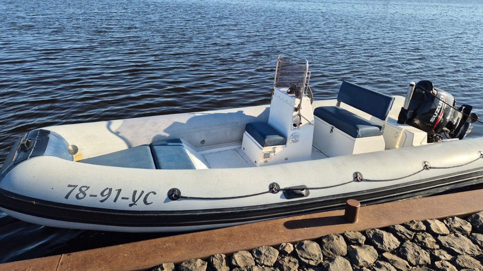 yam rhib 140 pk suzuki 6.50 meter, Gebruikt, 6 m, Peddels, Ophalen