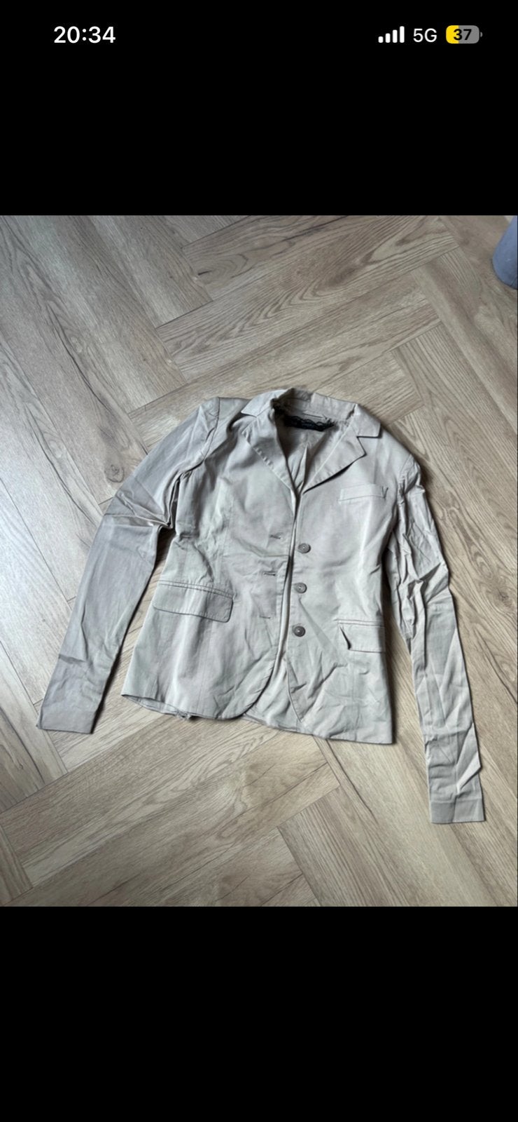 Patrizia Pepe Jasje - Beige - Maat 42/44 (L), Kleding | Dames, Jasjes, Kostuums en Pakken, Beige, Maat 42/44 (L), Ophalen of Verzenden
