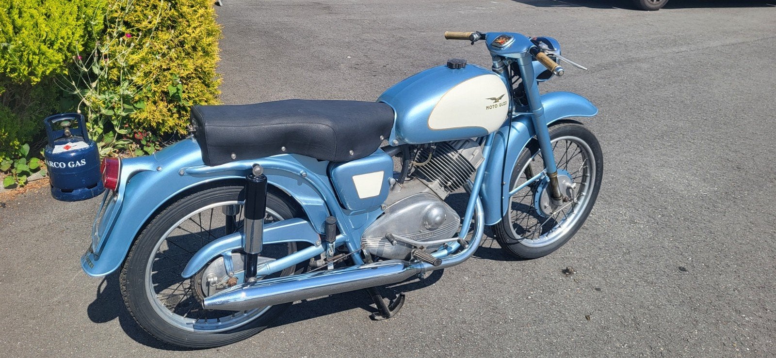 Klassieke Moto Guzzi - Prachtig gerestaureerd, Gebruikt, Toermotor, 11 kW of minder, Minimaal motorrijbewijs A1