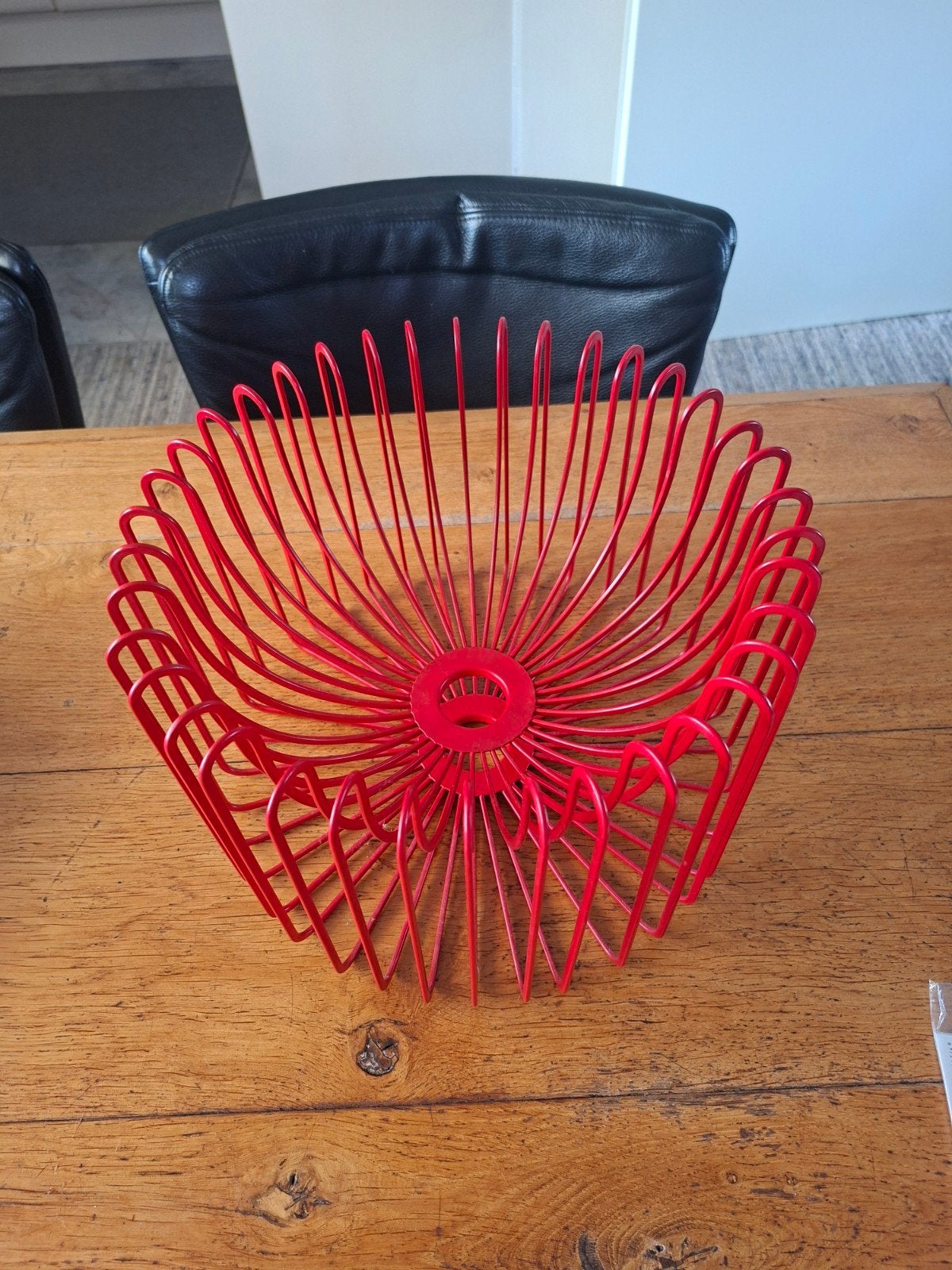 vintage ikea draadstalen fruitschaal/mand, Ophalen, Zo goed als nieuw, Rond, Riet