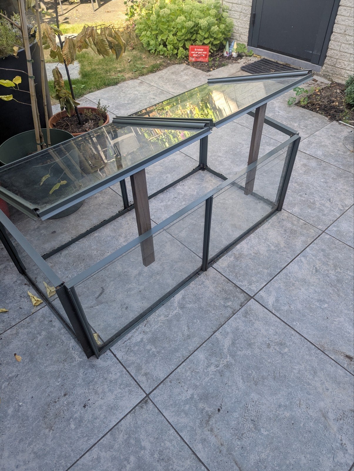 Kweekkas van glas - 130x66x57 cm, Ophalen, Gebruikt, Kweekkas, Glas