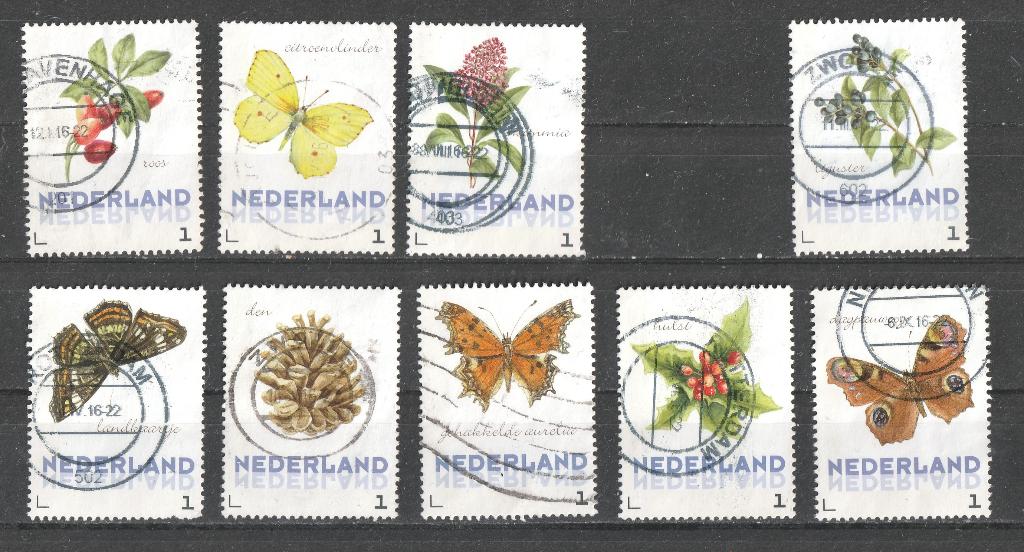 51 B serie Janneke Brinkman 2016 negen zegels, Verzenden, Na 1940, Gestempeld