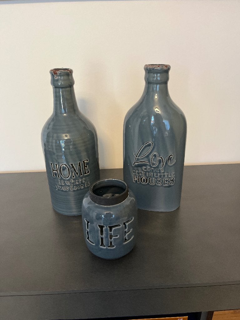 Vazen, Ophalen, 30 cm, Zo goed als nieuw, Steen/keramiek