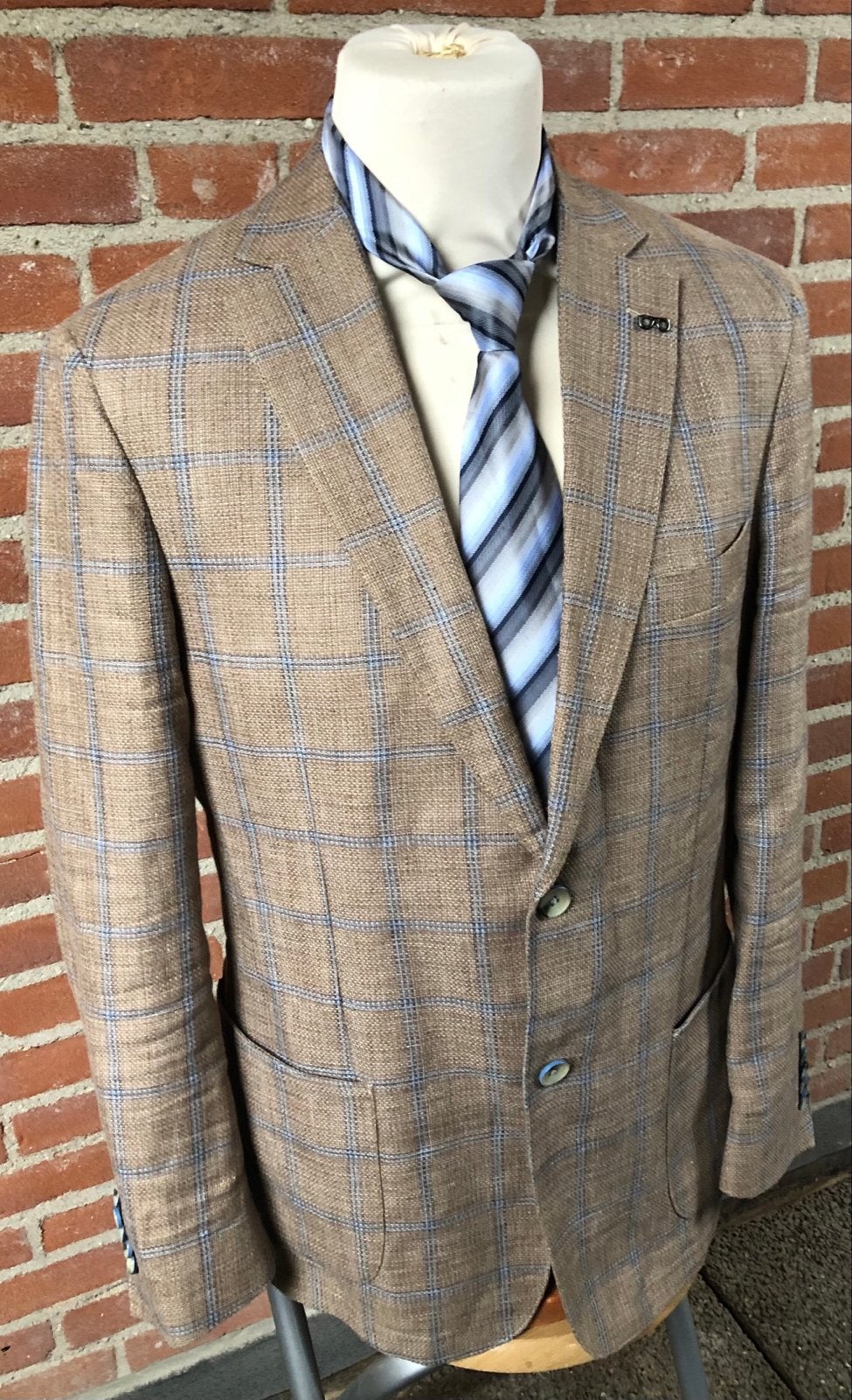 Nieuwstaat Bartlett Blazer/ jasje 76 Linnen/24 Katoen Mt 52, Kleding | Heren, Ophalen of Verzenden, Zo goed als nieuw, Maat 52/54 (L)