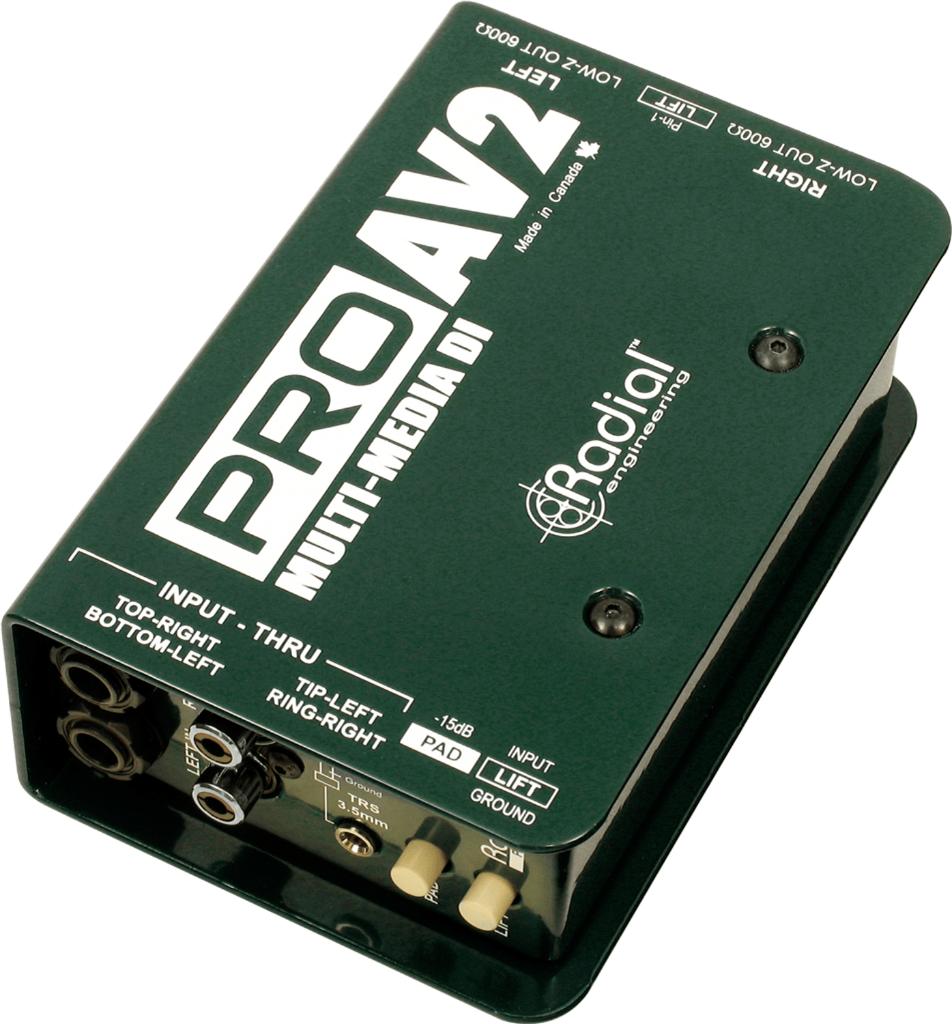 Radial PROAV2 passieve stereo DI box multimedia, ., Overige typen, Nieuw, Ophalen of Verzenden
