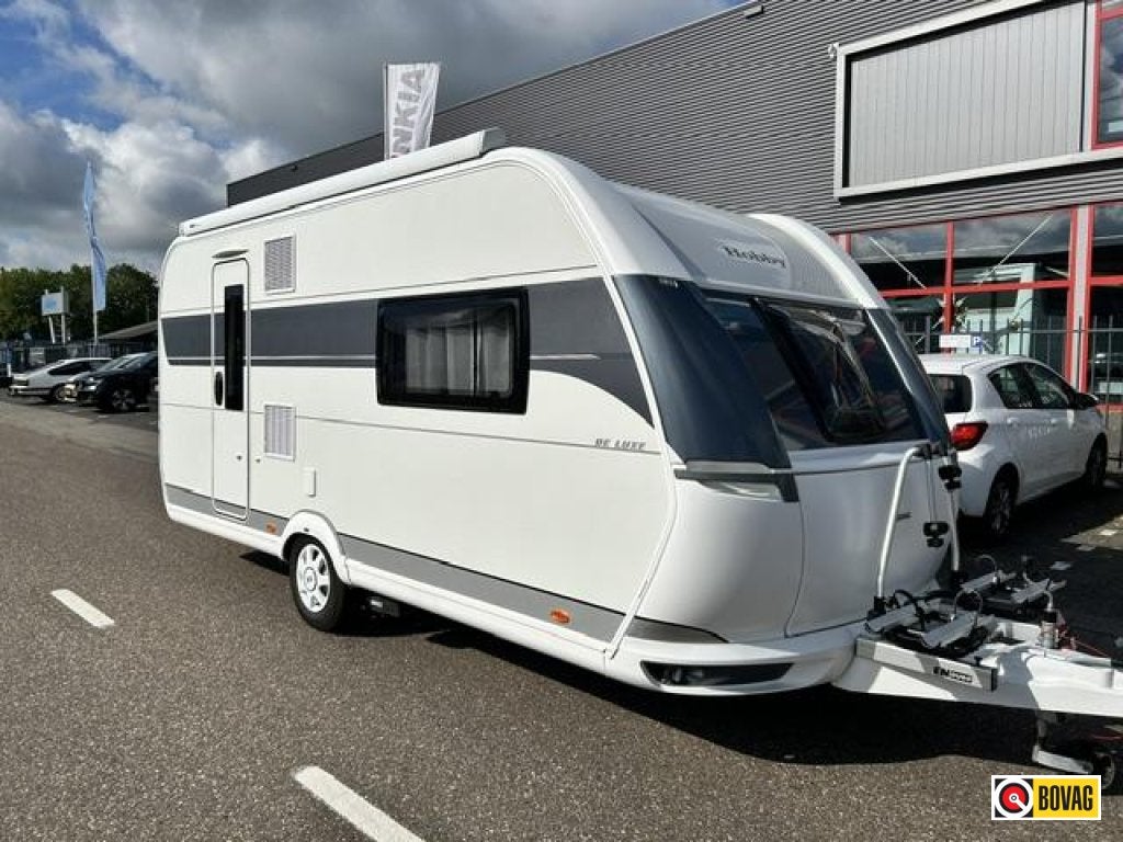 Hobby De Luxe 460 SFF, Caravans en Kamperen, Kachel, Hobby, Bedrijf, Treinzit