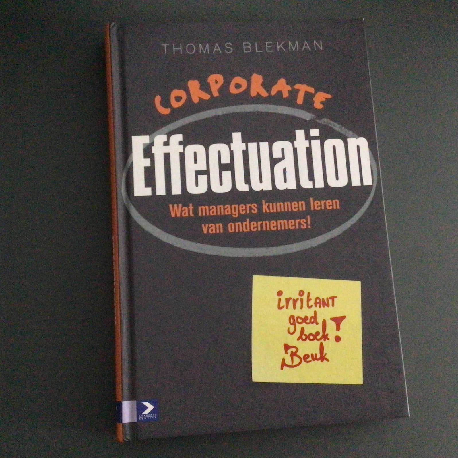 Thomas Blekman - Corporate Effectuation, Ophalen of Verzenden, Thomas Blekman, Management, Zo goed als nieuw