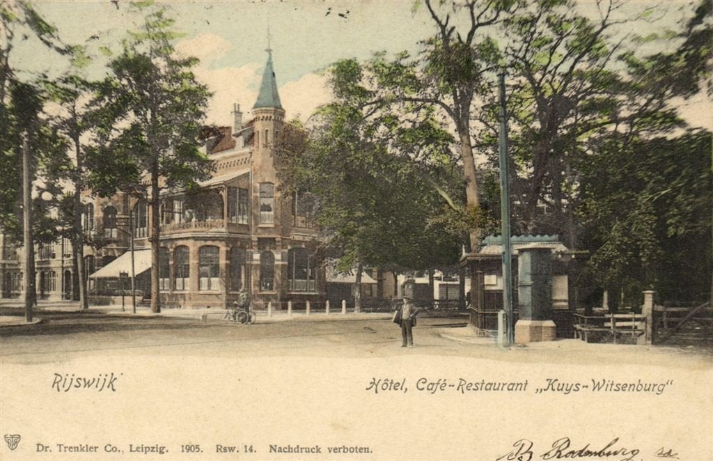 Rijswijk - Hotel, Cafe Restaurant Kuys-Witsenburg - 1905 gel, Verzenden, Voor 1920, Gelopen, Zuid-Holland
