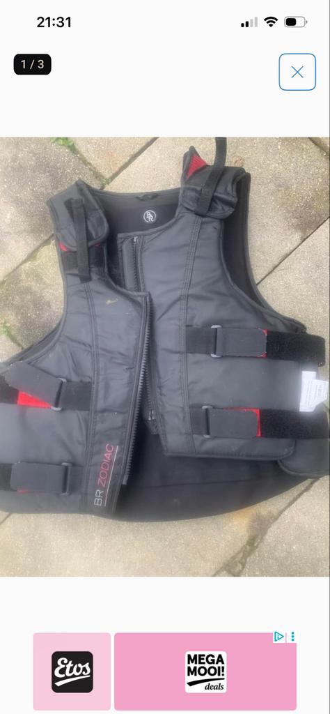 Body protecter merk bd zoduac, Dieren en Toebehoren, Ophalen of Verzenden, Zo goed als nieuw