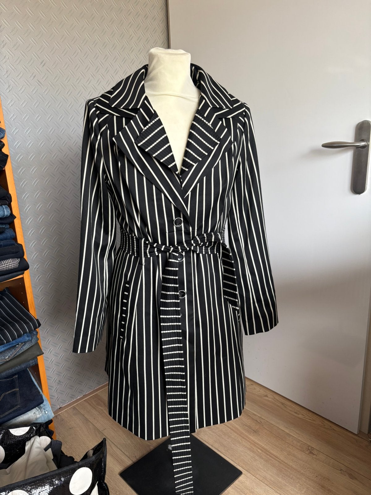 Mart visser trenchcoat jas 42, Ophalen of Verzenden, Zo goed als nieuw, Maat 42/44 (L), Blauw